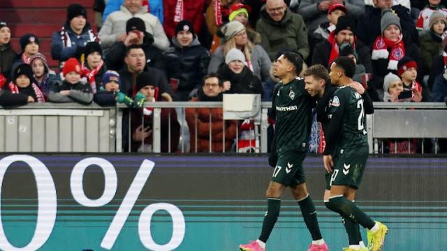 Jiuyou Sports-【德甲】魏泽单兵爆射，拜仁主场爆冷，0-1不敌不来梅